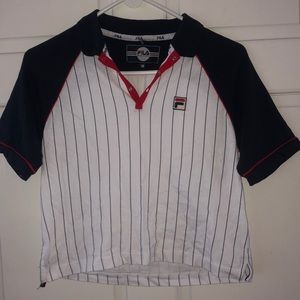 FILA baseball inspired shirt